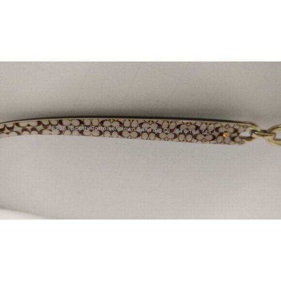 AUTHENTIC Coach 5238 Spotty Tortoise/Brown Sand Sig C HC6052 Fannie 54*16*135* - Picture 6 of 6